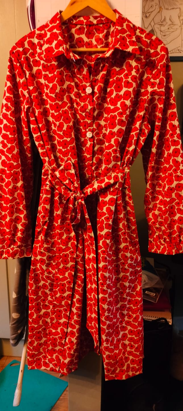 Customer photo review of Poppy Petals Polycotton Fabric