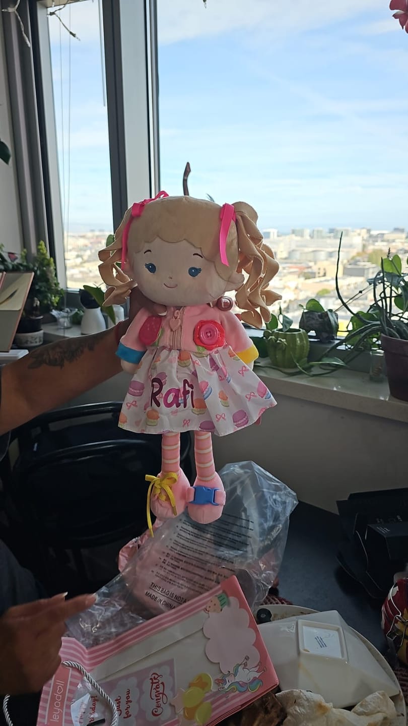 Customer photo review of Personalized Cupcake Girl - Montessori Doll