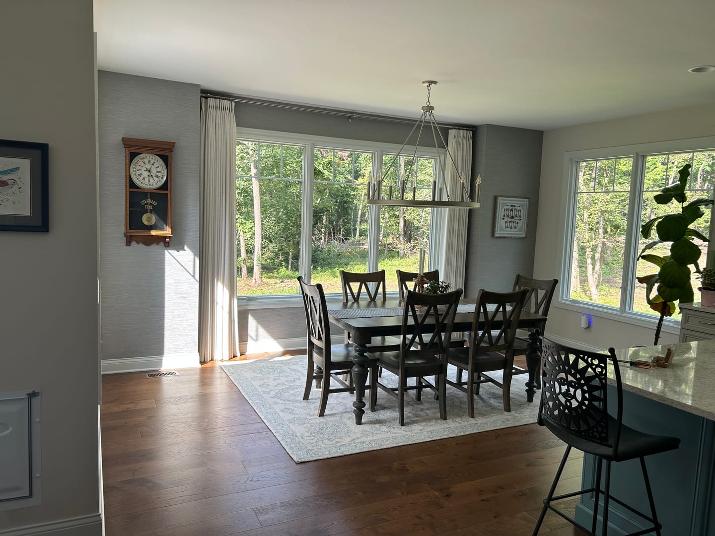 Customer photo review of Lucy Neutral Linen Pinch Pleat Curtains