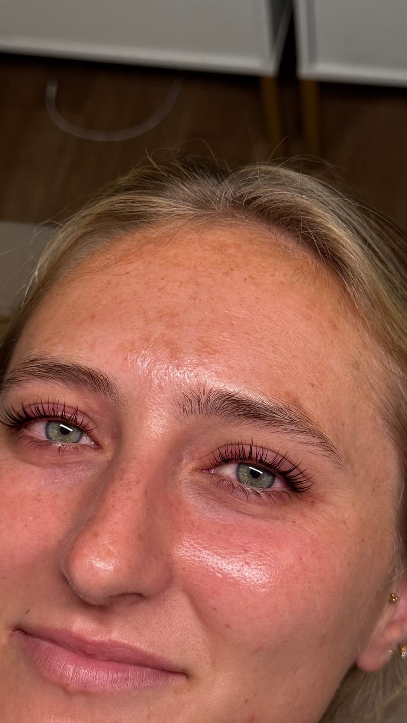 Customer photo review of Pure Care Lash & Brow Lift Pack