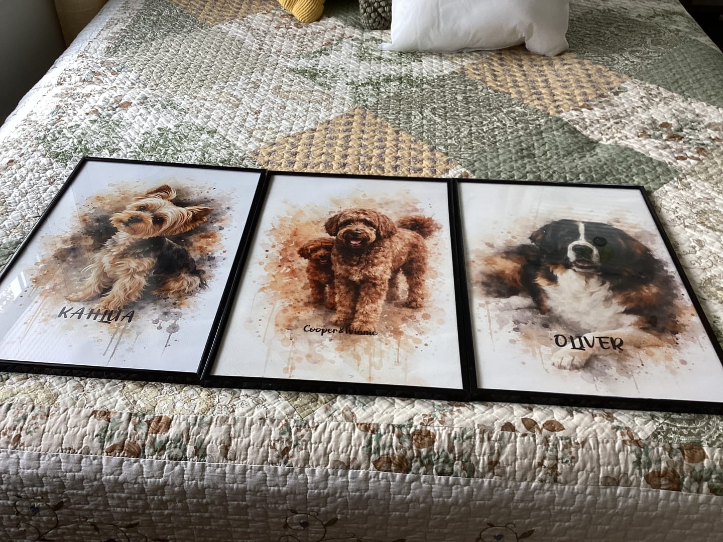 Customer photo review of Personalized Poster - Watercolor Realistic Portrait