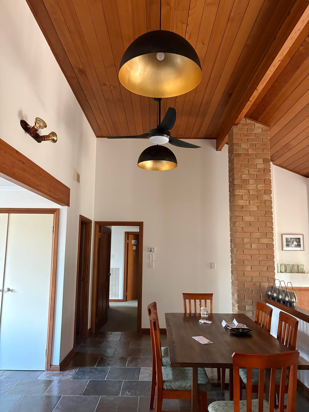 Customer photo review of 1-Light Industrial Oversized Metal Dome Pendant