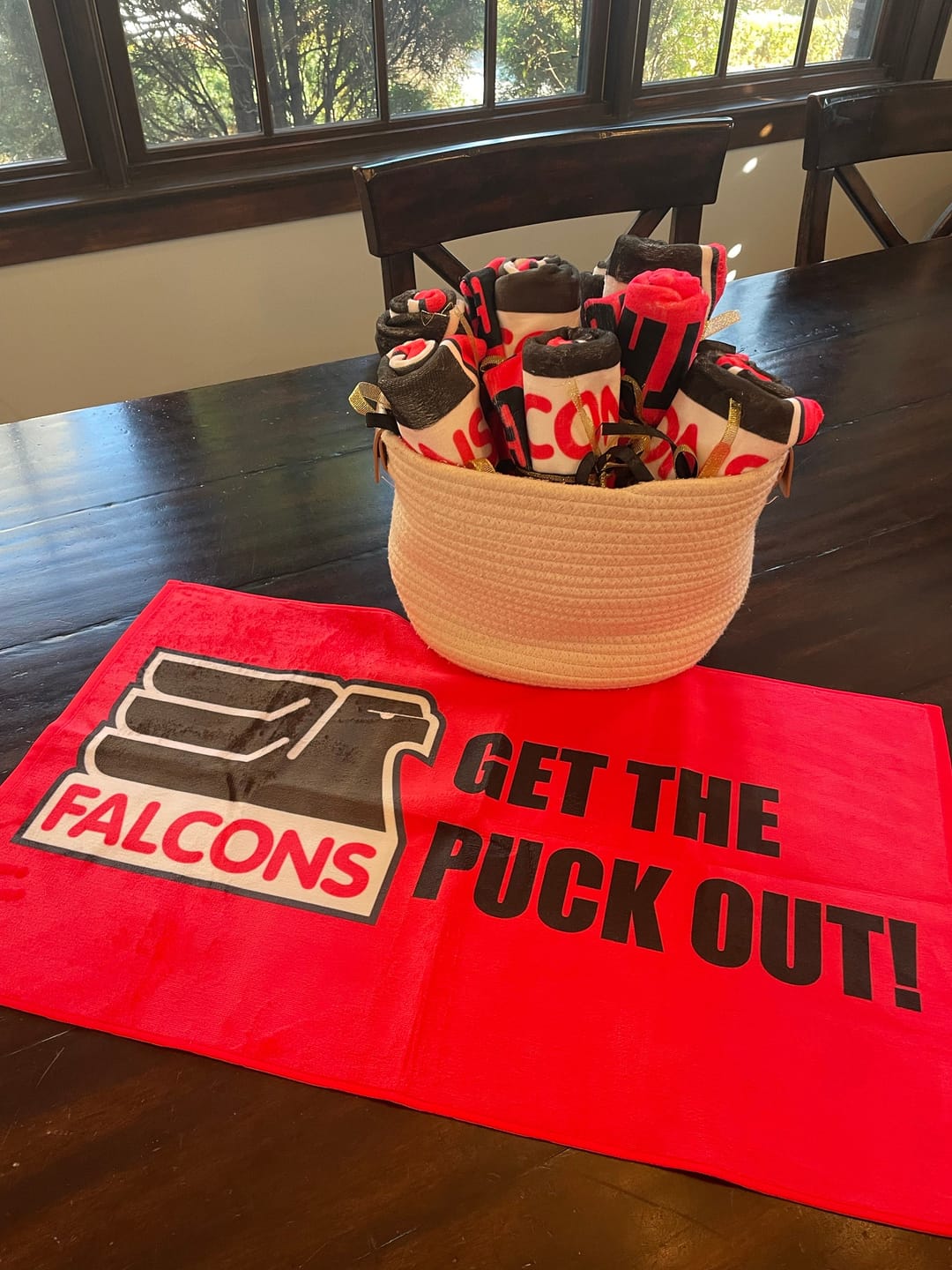 Customer photo review of Personalized Sports Team Rally Towel - Custom Gym & Promotional Gift Towel with Logo Design