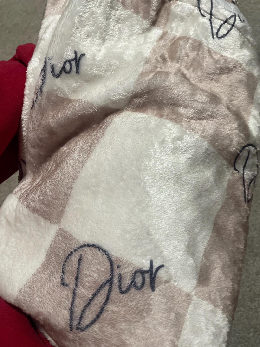 Customer photo review of Personalized Kids Minky Blanket: Custom Name, Soft Fleece or Sherpa