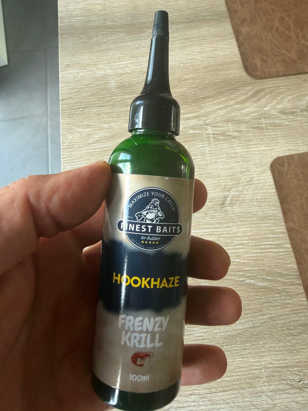 Customer photo review of Frenzy Krill HookHaze (100ml) | BaitSmoke
