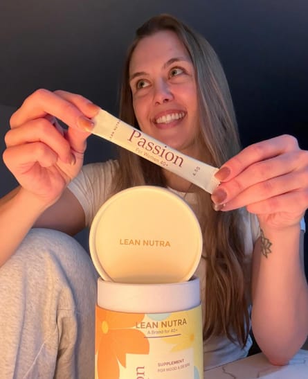 Customer photo review of Passion - Balance & Desire Blend for Women 40+ | Hormone Balance | Herbal Adaptogen Formula | Maca & Ashwagandha | Cortisol Manager | Mood, Energy & Wellness Support | Berry Citrus Flavor | 30 Sticks