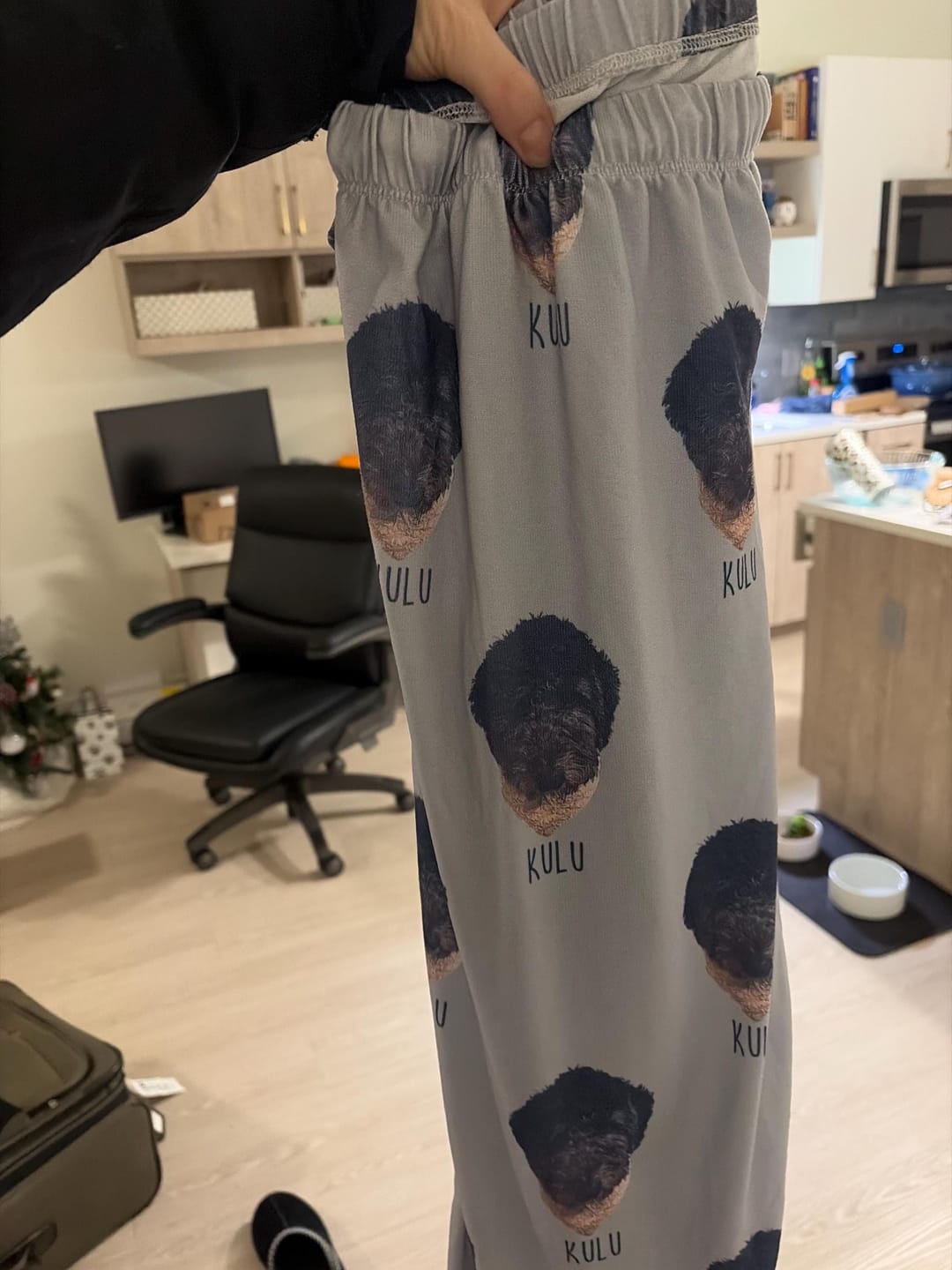 Customer photo review of Personalized Pet Photo Pajama, Custom Dog & Cat Portrait PJs, Family Matching Loungewear