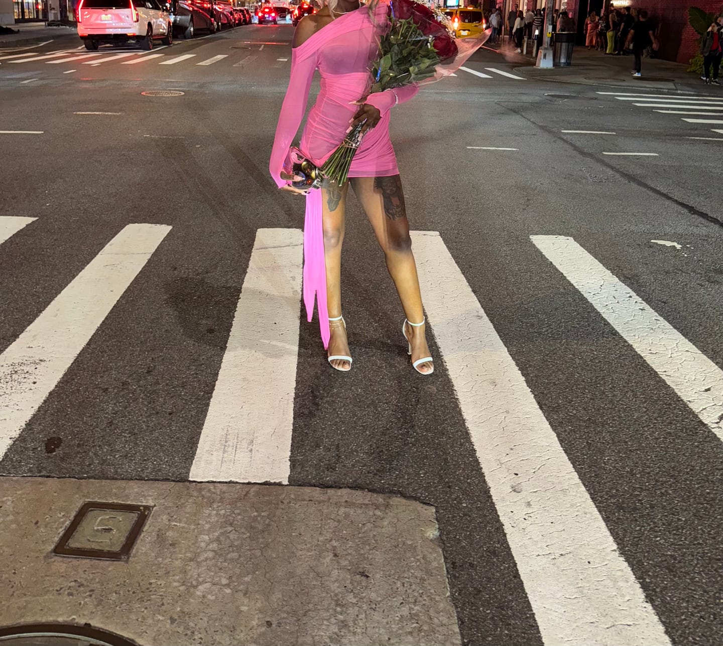 Customer photo review of Whit Dress (Pink)