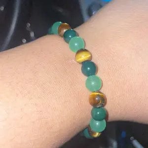 Customer photo review of FREE Today: Growth Balance Luck Positive Energy Tiger's Eye Green Aventurine Agate Bracelet