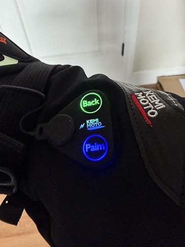 Customer photo review of Heated Motorcycle Riding Gloves