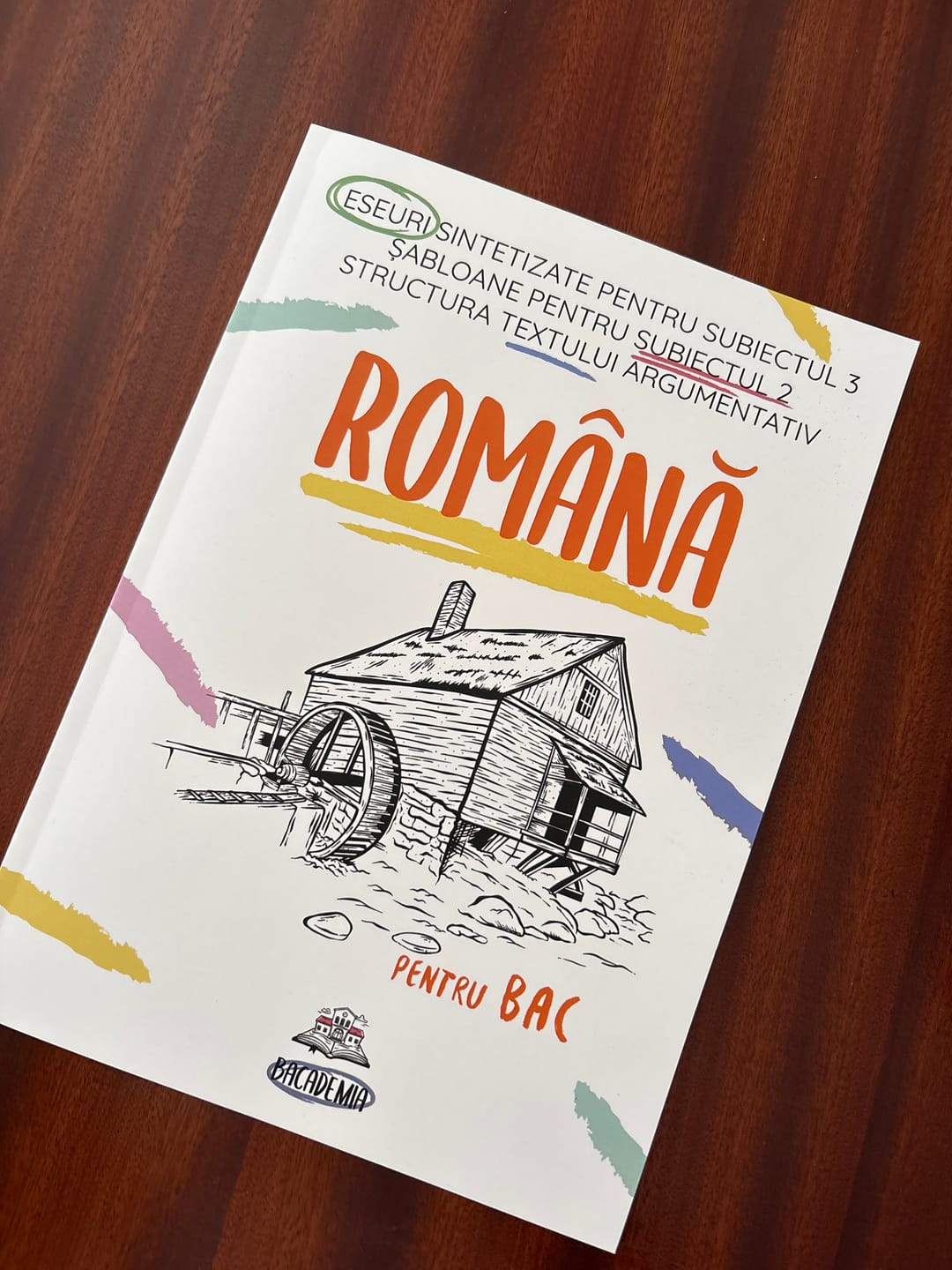 Customer photo review of Carte Română Bacalaureat Bacademia (temă și viziune, caracterizare, relație) - Ediția II