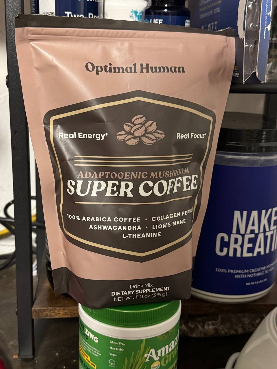 Customer photo review of Optimal Human Adaptogenic Mushroom Super Coffee