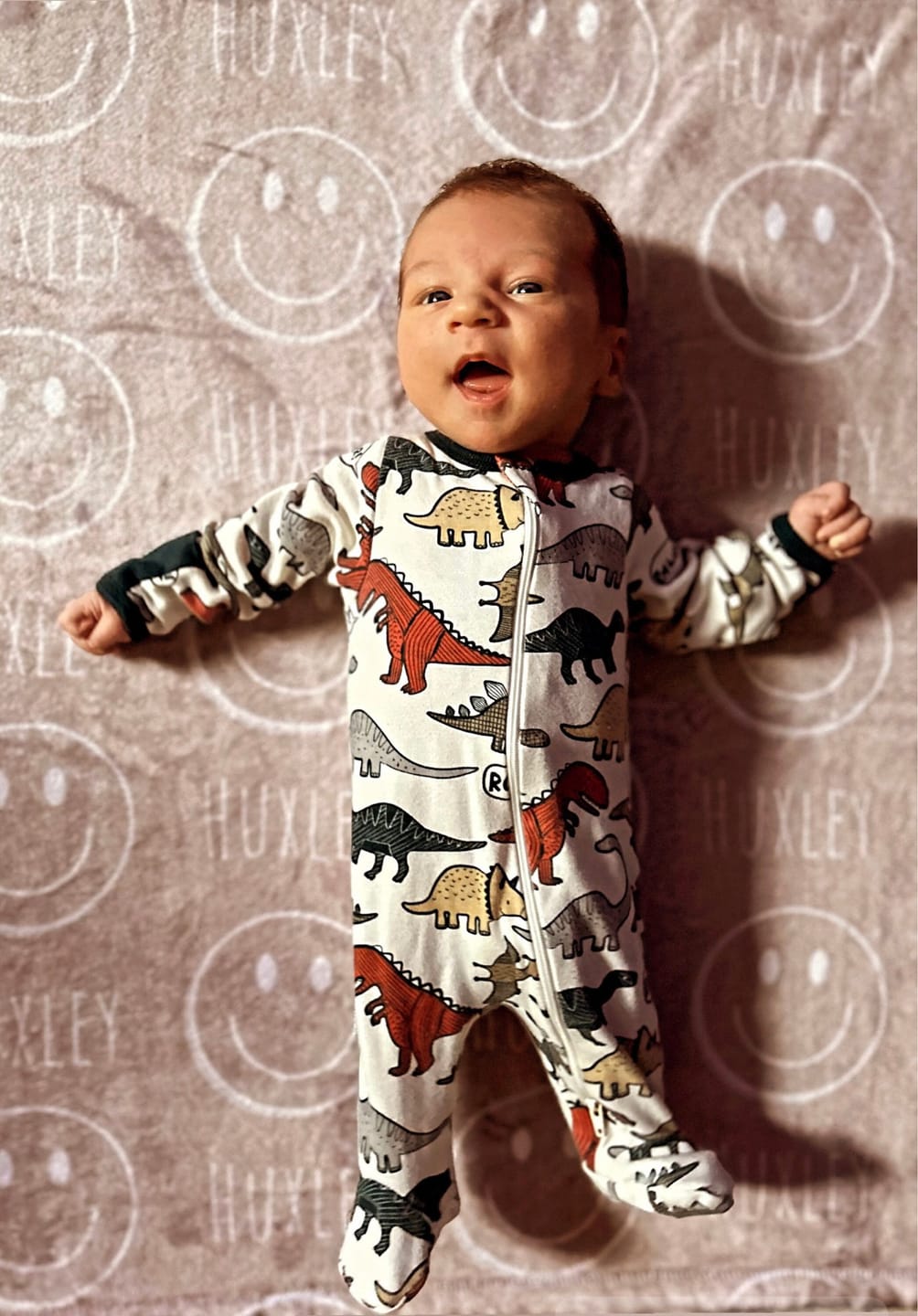 Customer photo review of Personalized Kids Minky Blanket: Custom Name, Soft Fleece or Sherpa