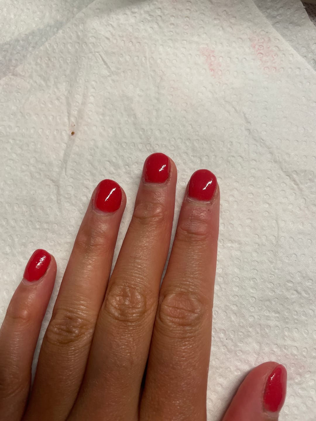 Customer photo review of Cerise Dipping Powder