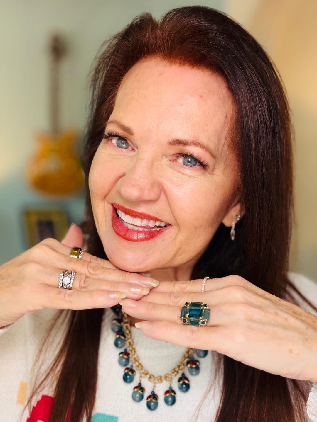 Customer photo review of Ocean Empress Vintage Necklace
