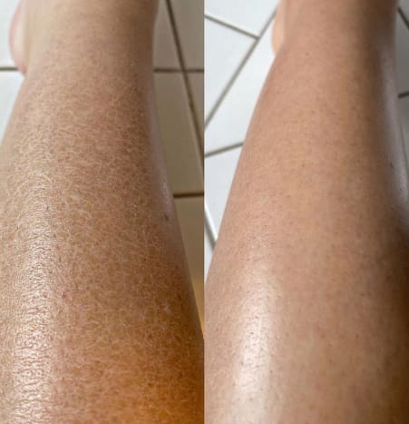Customer photo review of Aceite Corporal Reafirmante