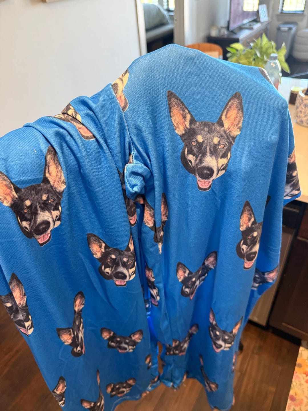 Customer photo review of Personalized Pet Photo Pajama, Custom Dog & Cat Portrait PJs, Family Matching Loungewear