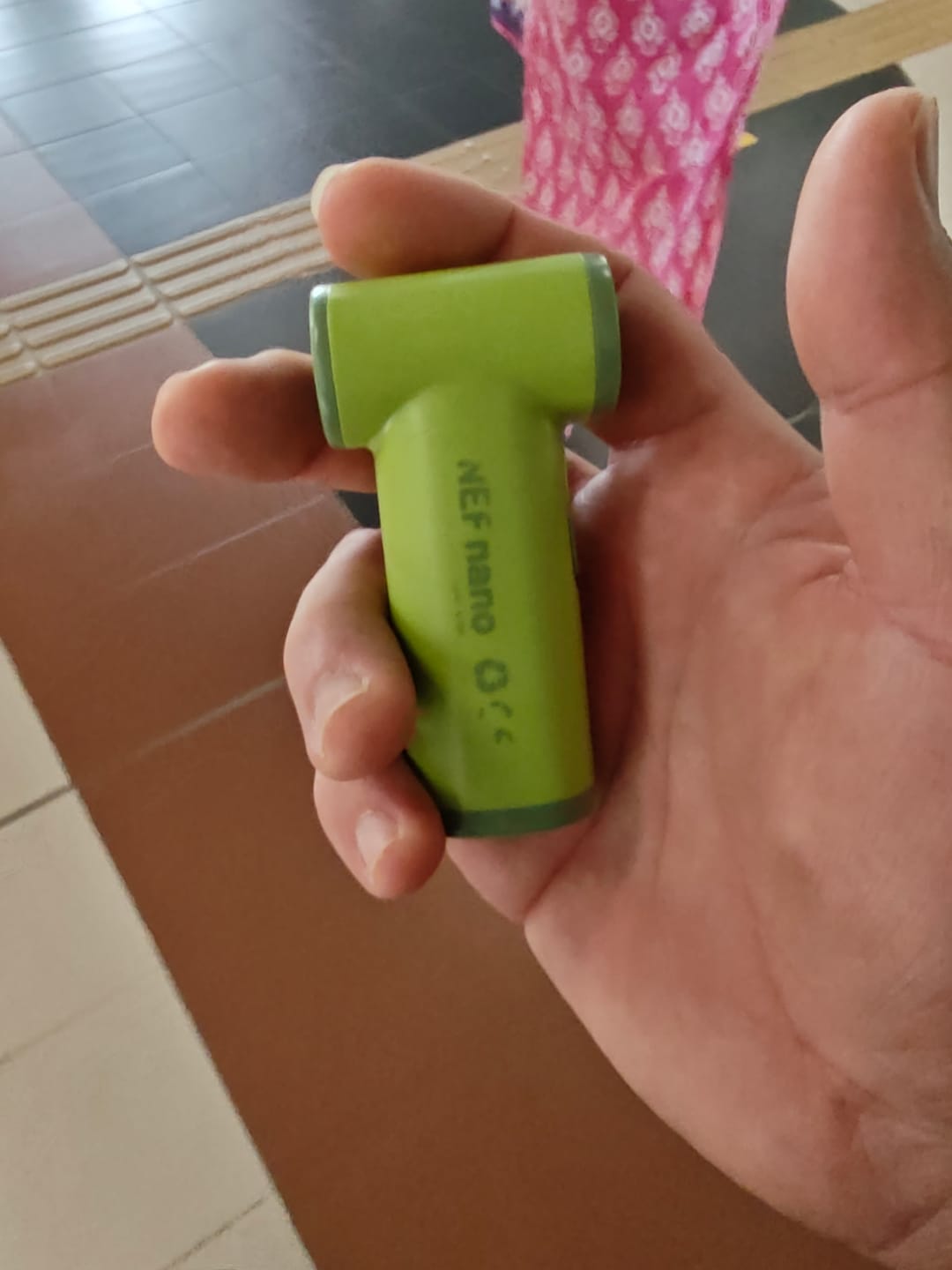 Customer photo review of NEF Nano - Palm-Sized High-Speed Handheld Fan