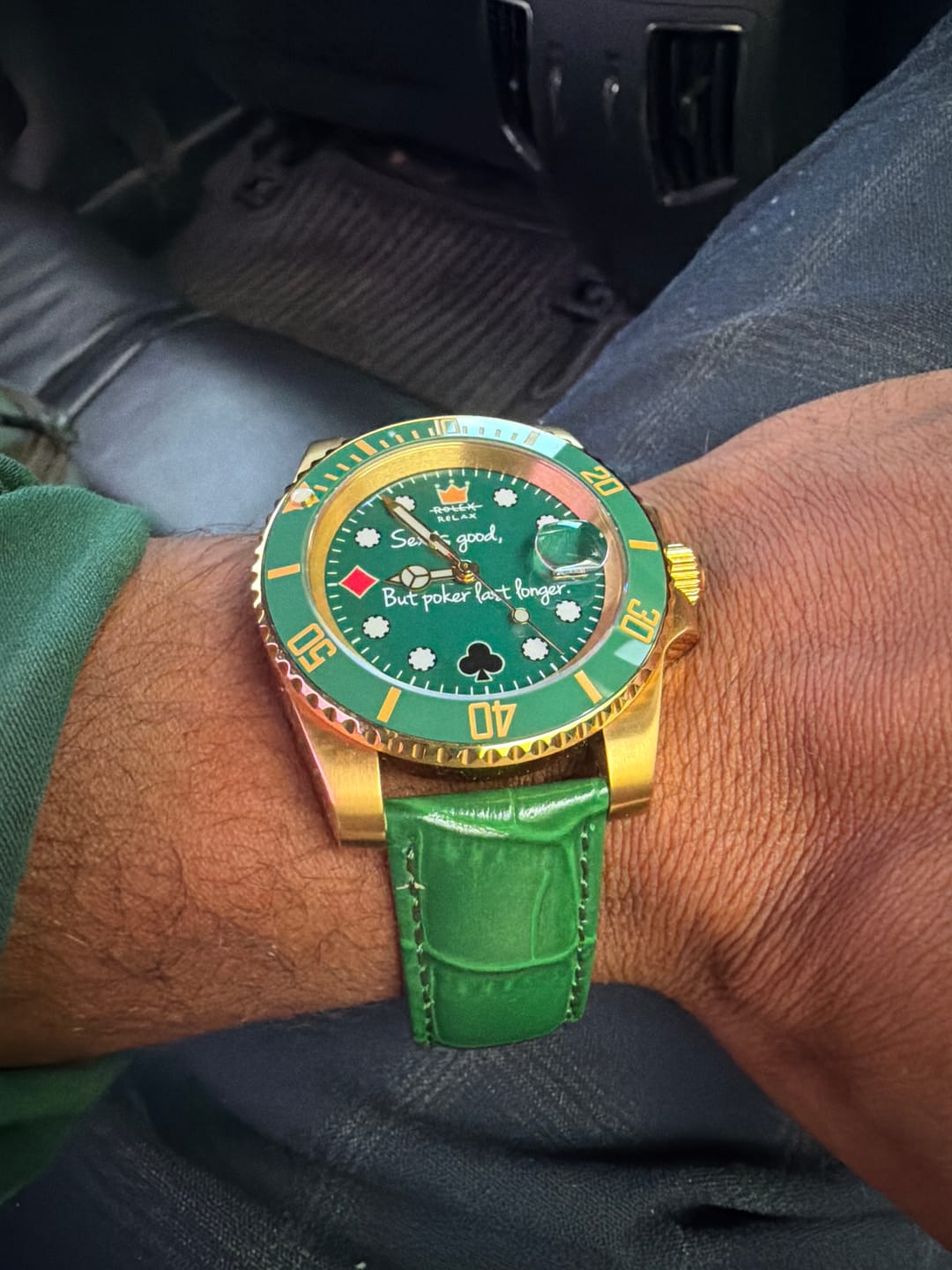 Customer photo review of HYDROCORE CLASSIC LEATHER WATCH