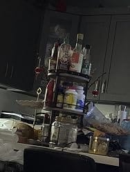 Customer photo review of 3-Tier Rotating Spice Rack Organizer – Carbon Steel 360° Turntable, Countertop Kitchen Storage