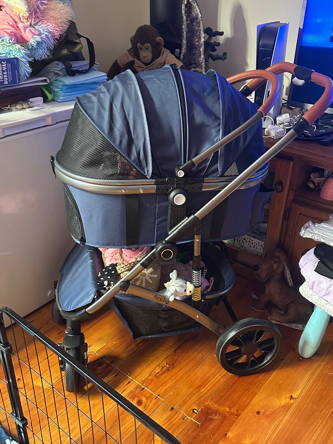 Customer photo review of Fur King Royal - 20kg Pet Stroller