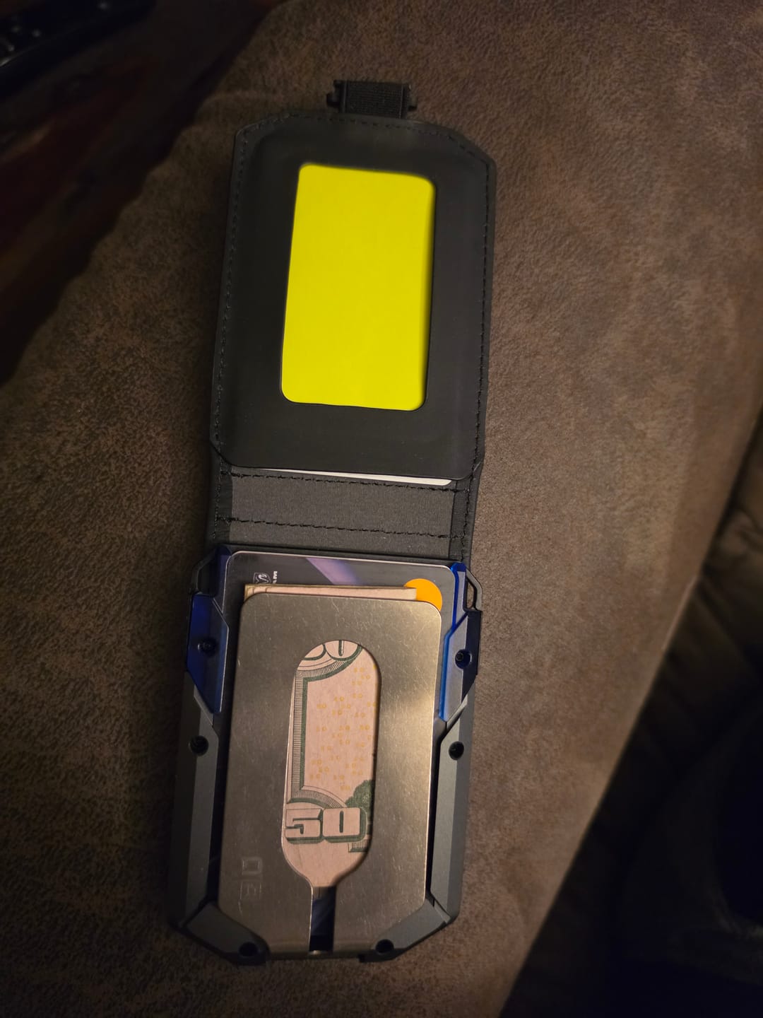 Customer photo review of M4 Maverick™ Bifold Rail Wallet