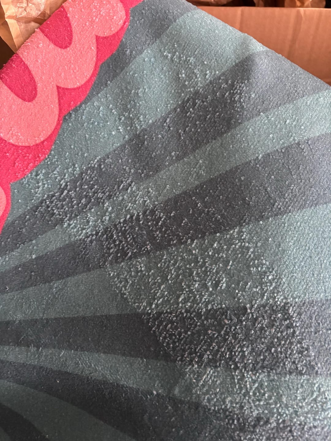 Customer photo review of Personalized Retro Beach Towel: Groovy Custom Name Bath Towel