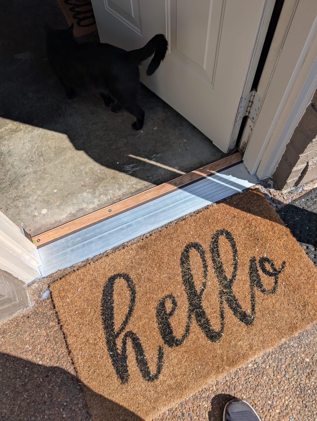 Customer photo review of 32" x 6" Inswing Threshold