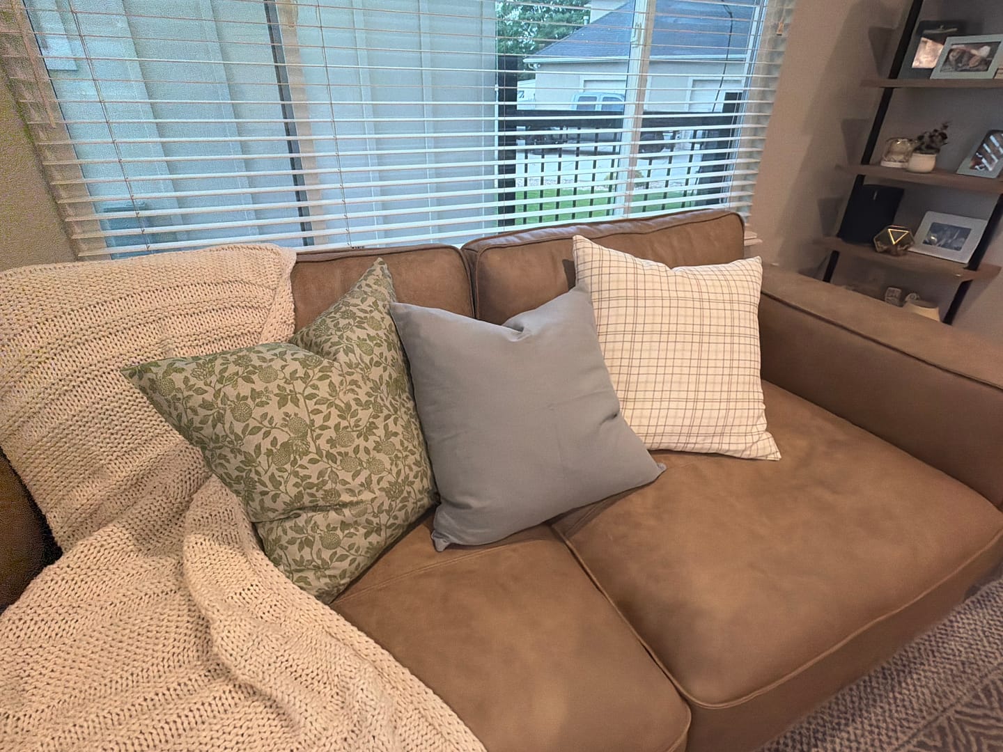 Customer photo review of Rhodes in Linen - 18" | 20" | 22" | 26" | 12x20" | 12x40"
