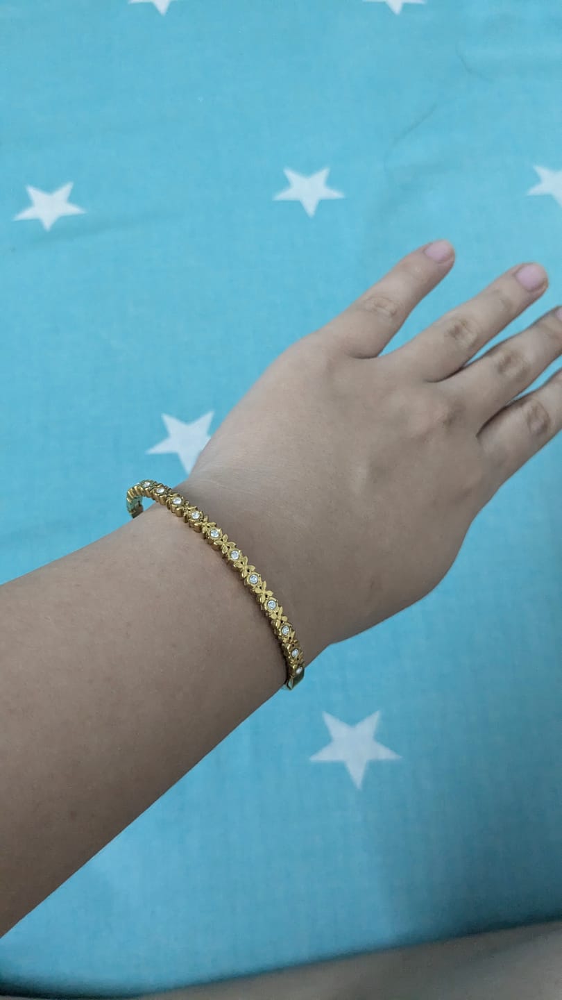 Customer photo review of Celestial Flower Vine Bangle