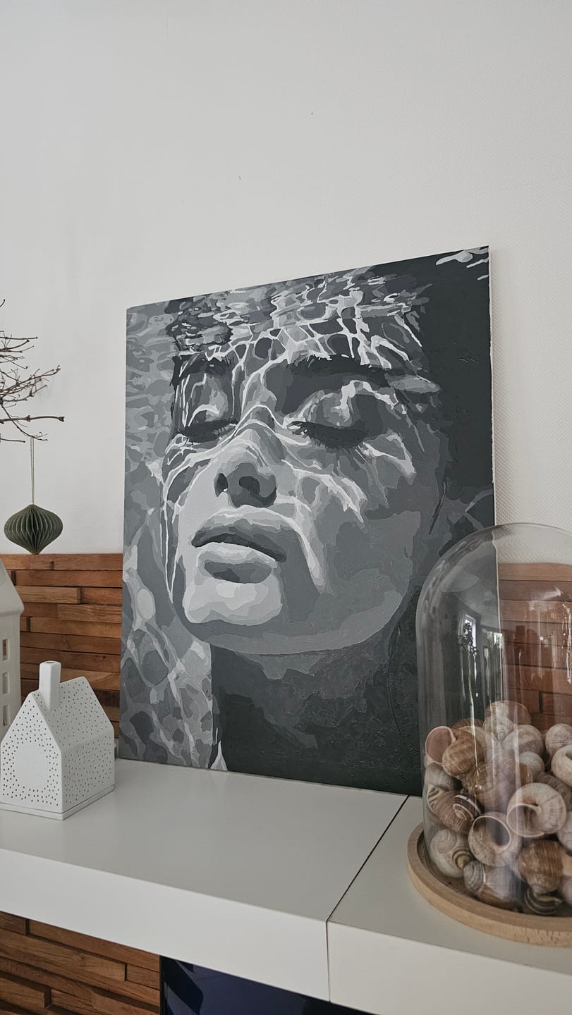 Customer photo review of Malen nach Zahlen - Flüssige Schatten