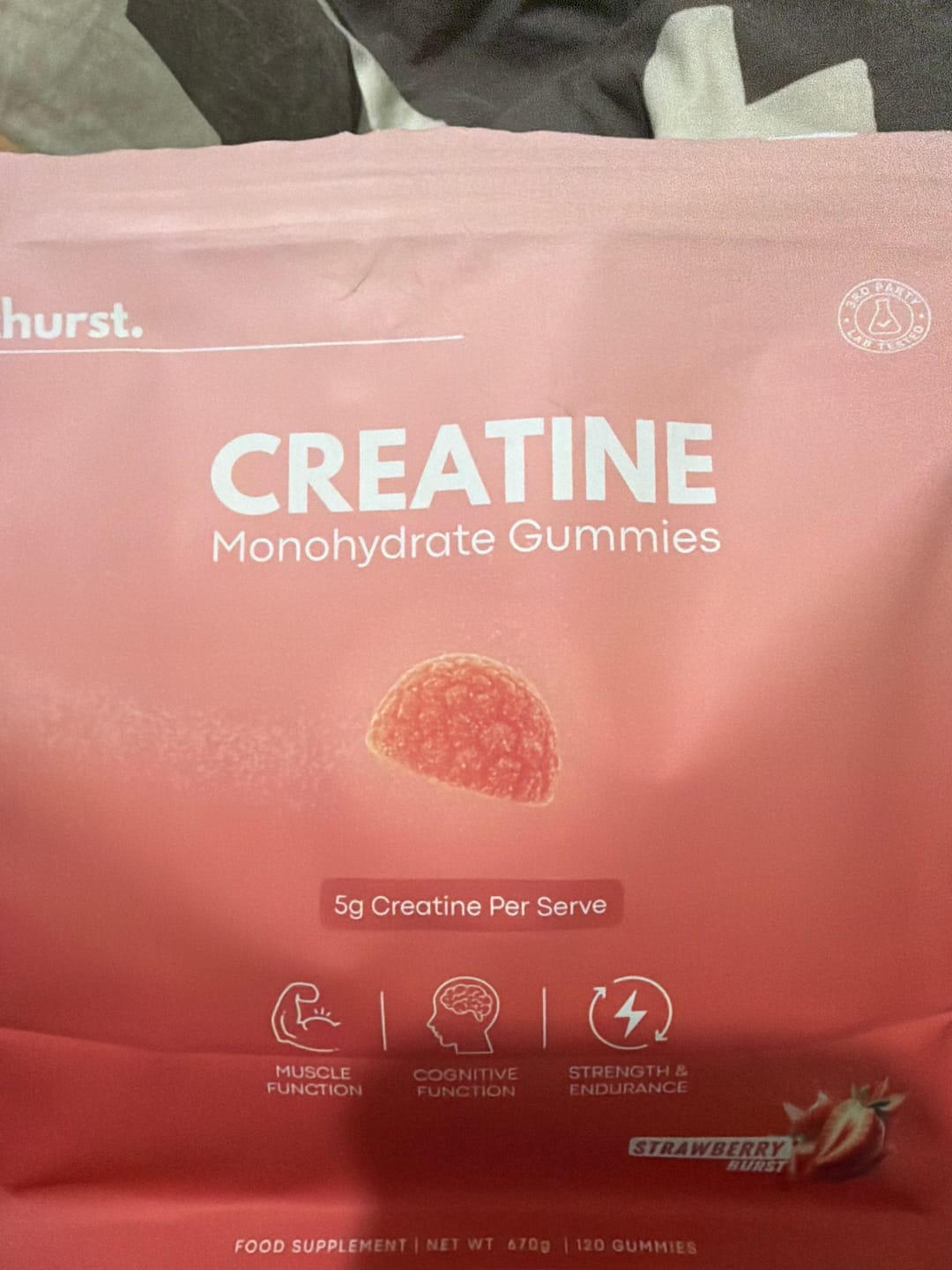 Customer photo review of Creatine Gummies - Pre-order | Ships ~30th Sept
