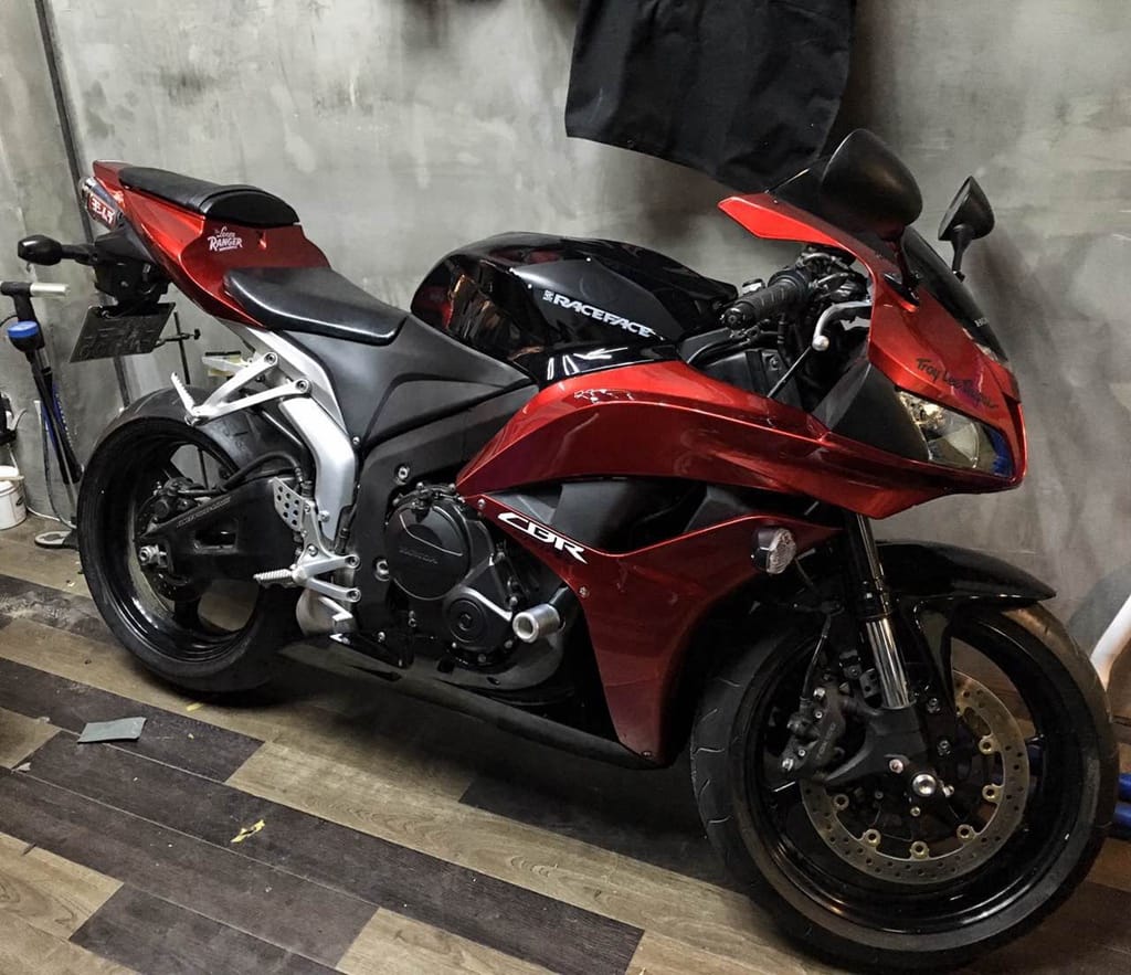 Customer photo review of Red Flame Fairing fit HONDA CBR600RR 2009 2010 2011 2012