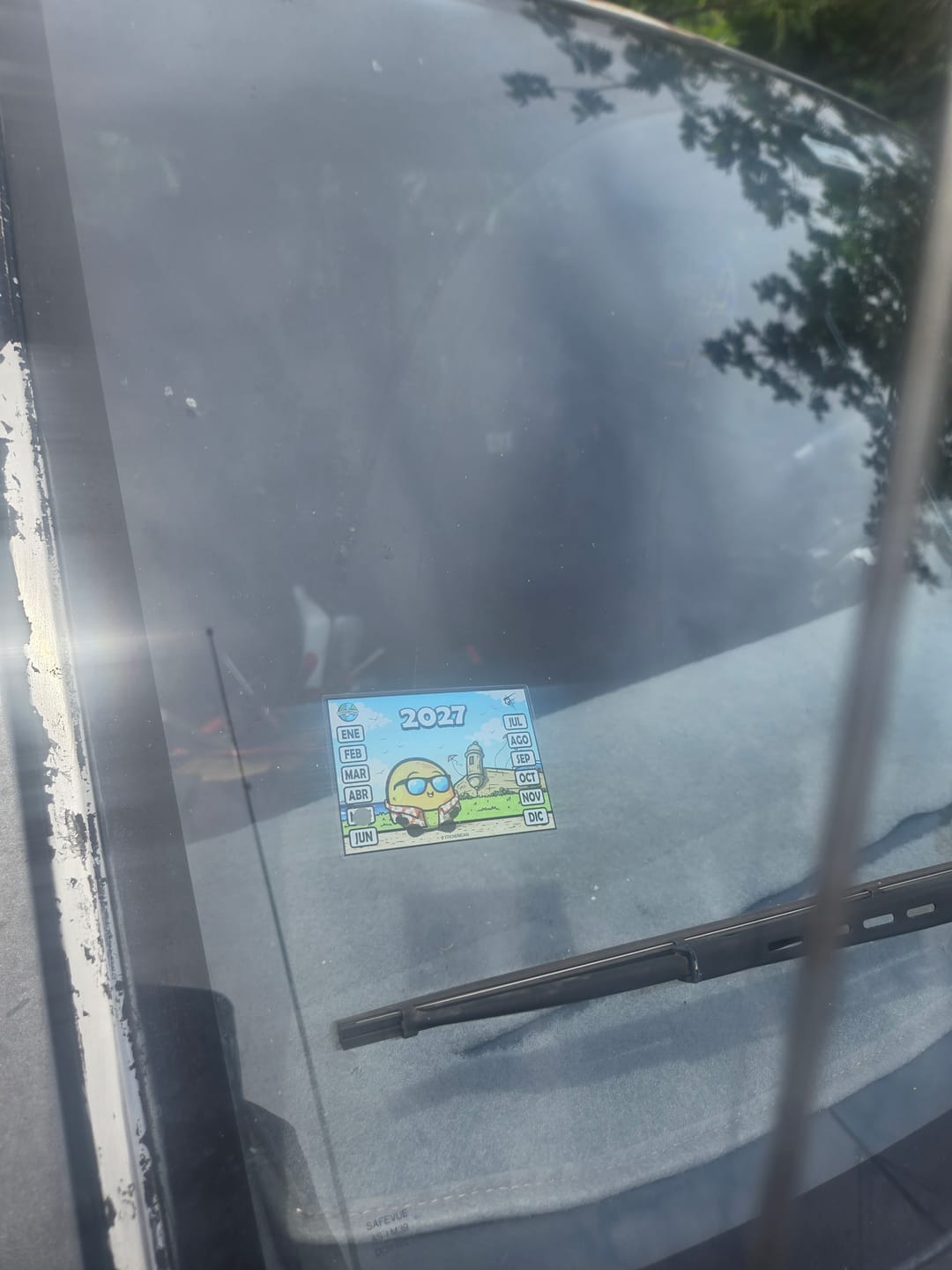 Customer photo review of Queni en el Viejo San Juan - Marbete Sticker