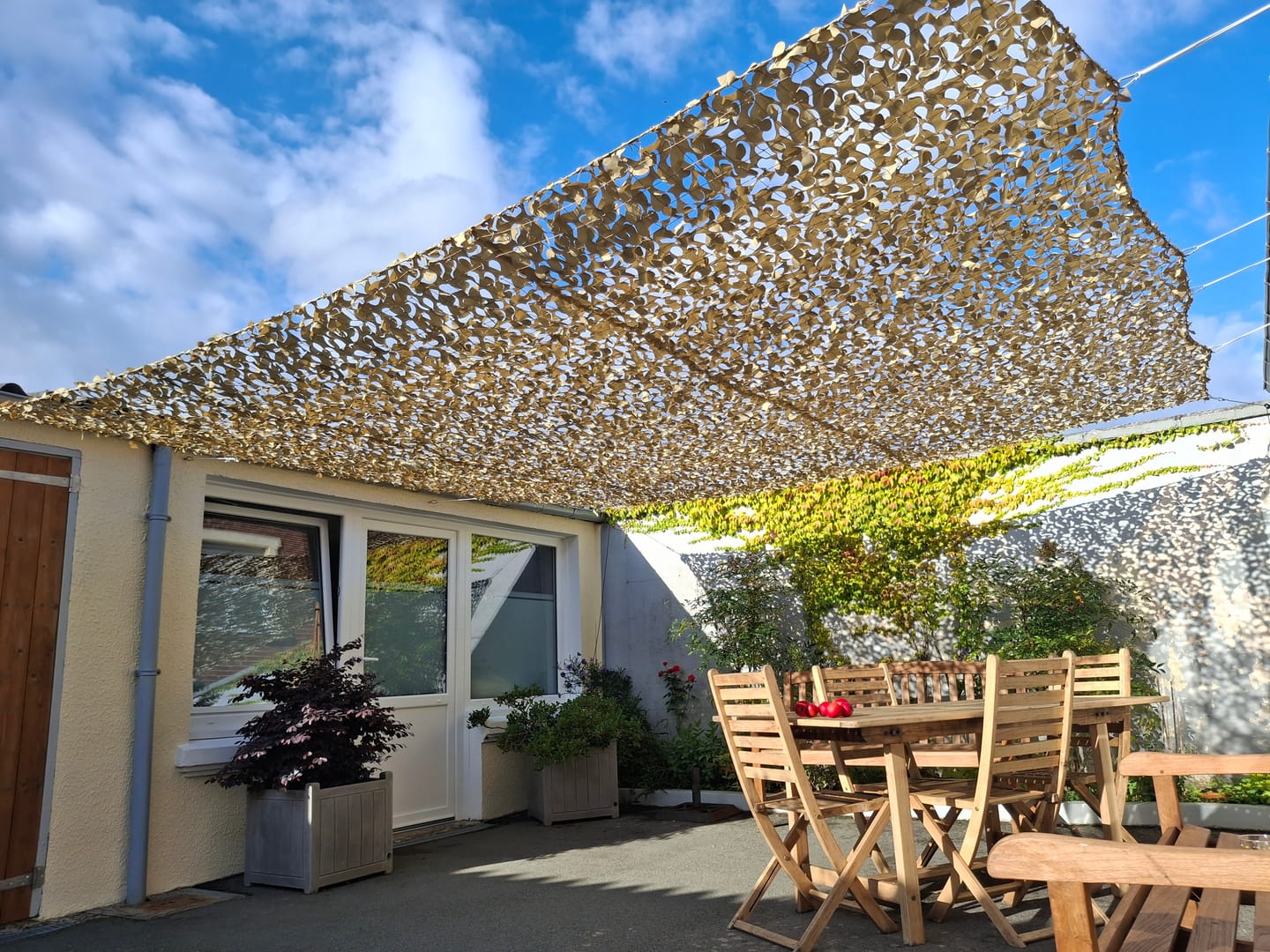 Customer photo review of Filet de camouflage renforcé câble acier
