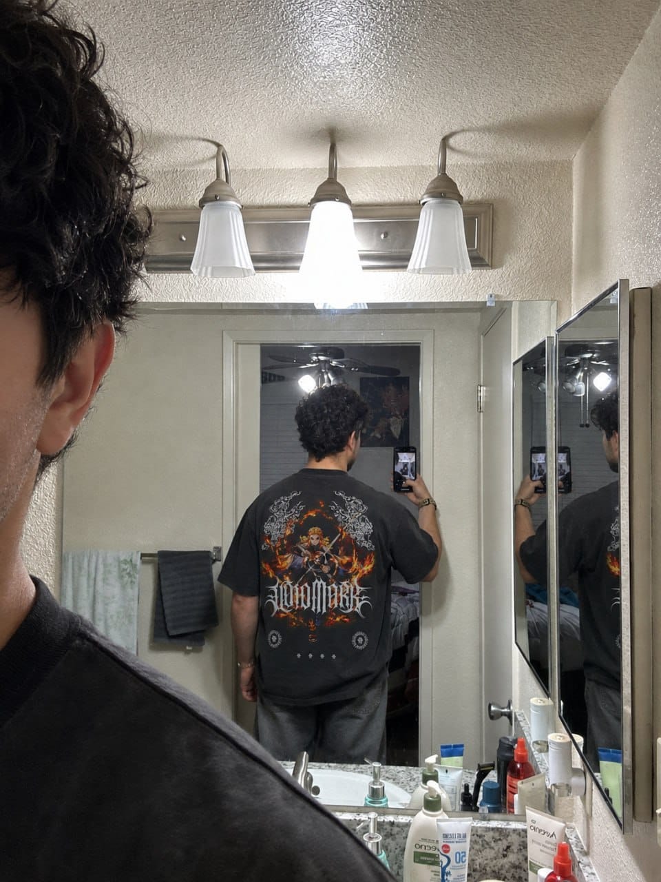 Customer photo review of 'KNY: Rengoku Oversized T-shirt