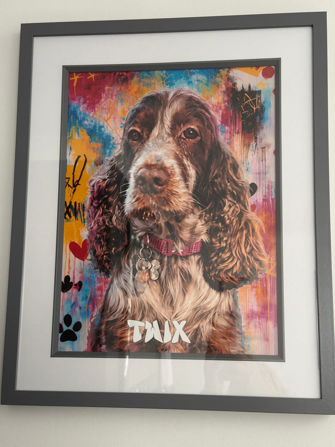 Customer photo review of Graffiti -  Personalised Poster