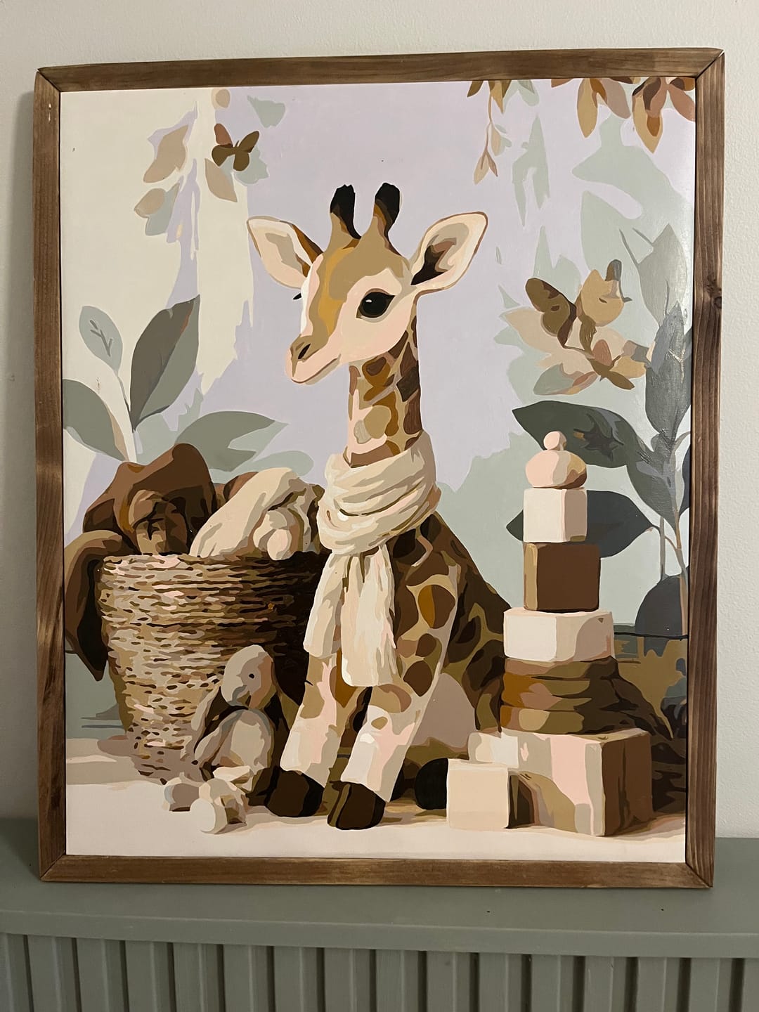 Customer photo review of Baby Giraffe | Paint by Number