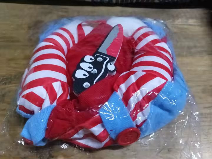 Customer photo review of Disfraz "Muñeco Diabólico" para gatos