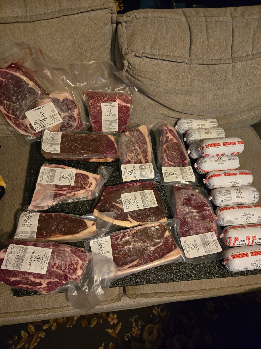 Customer photo review of 30 lb. Beef Box
