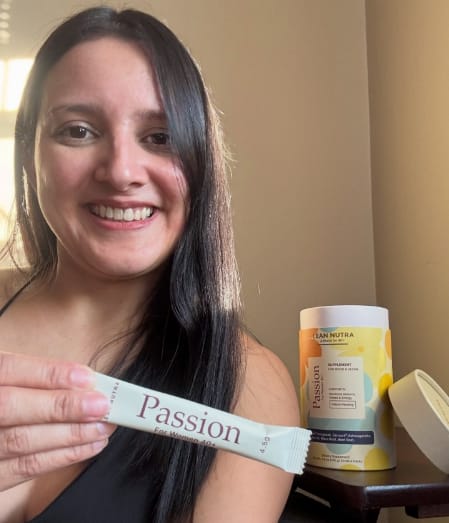 Customer photo review of Passion - Balance & Desire Blend for Women 40+ | Hormone Balance | Herbal Adaptogen Formula | Maca & Ashwagandha | Cortisol Manager | Mood, Energy & Wellness Support | Berry Citrus Flavor | 30 Sticks