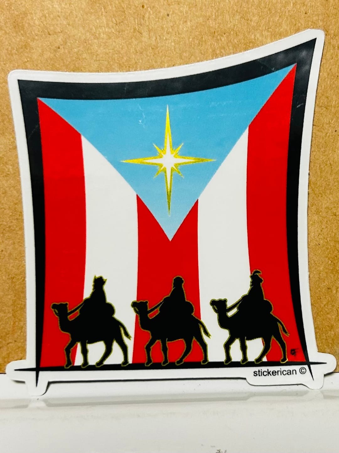Customer photo review of Los Tres Reyes Magos - Metallic Sticker