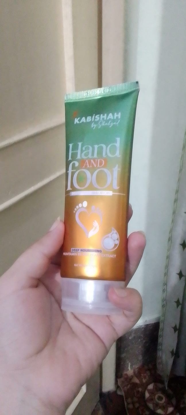 Customer photo review of Hand & foot Brightening and Moisturizing Cream