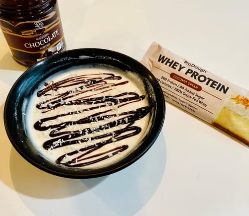 Customer photo review of Whey Protein Powder - Single Serving Sample Stick Packs