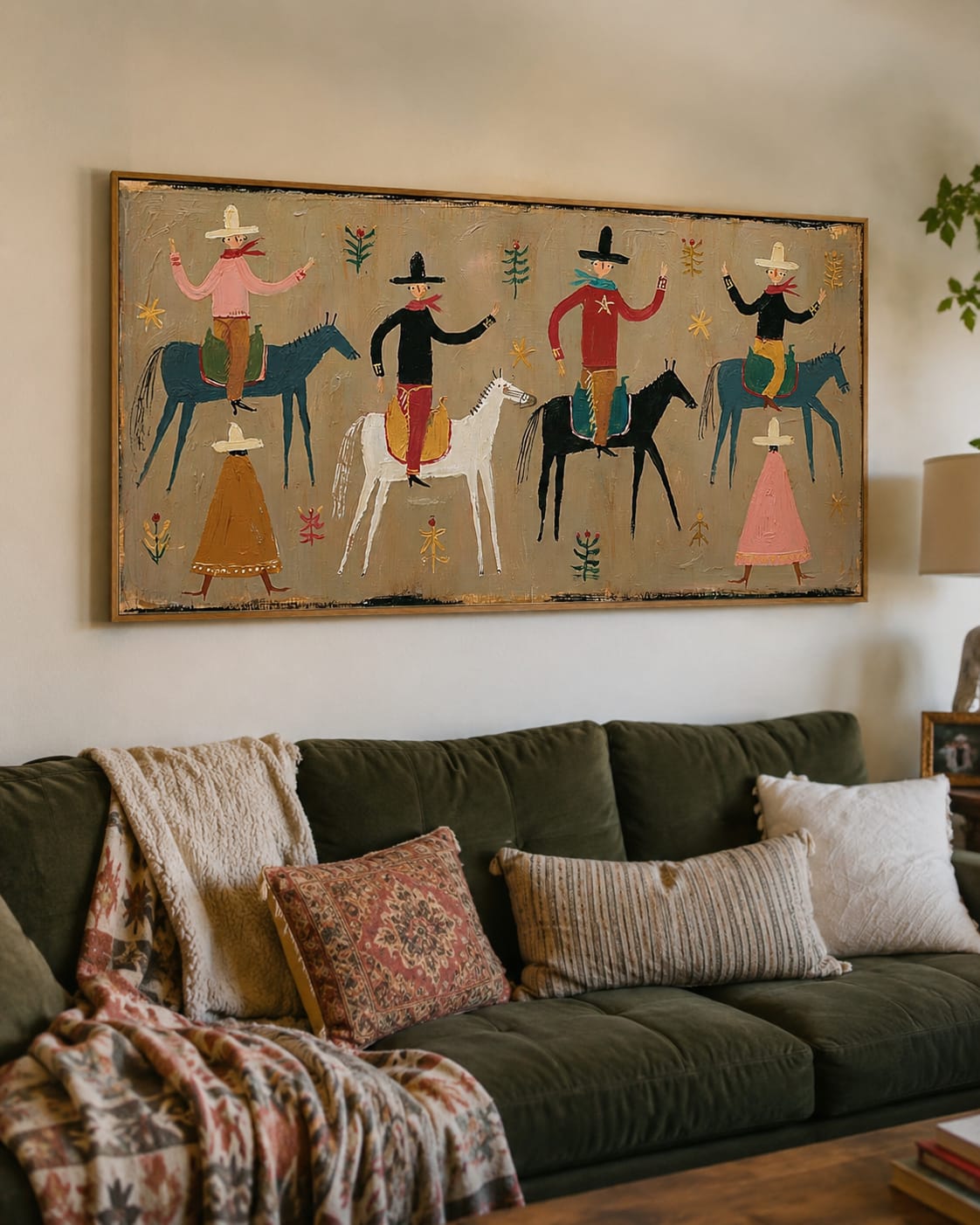 Customer photo review of Prairie Folk-Western Riders and Horses Painting