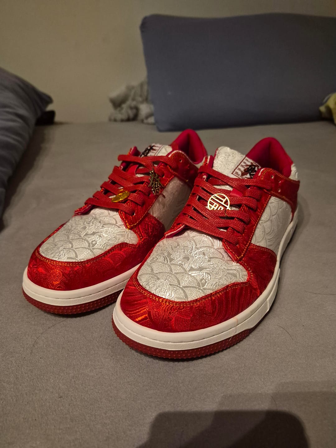 Customer photo review of The Red Seal, Silk Sneakers