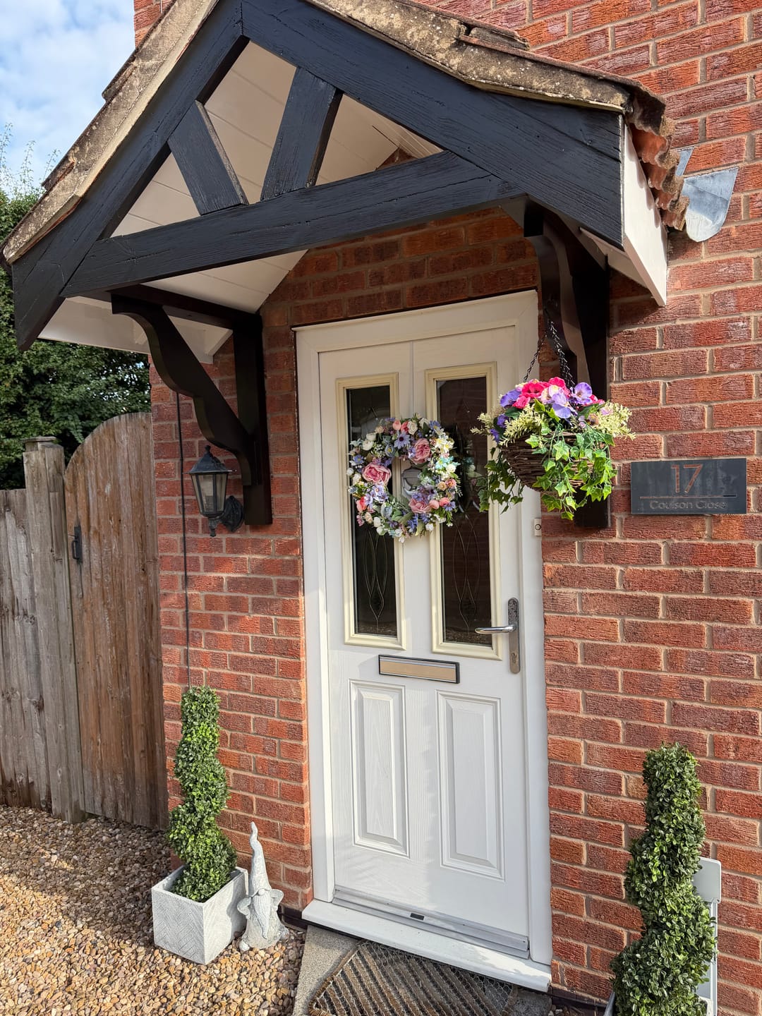 Customer photo review of Premium Spiral Boxwood Topiary Trees (Set of 2) 96cm/3ft - A1065
