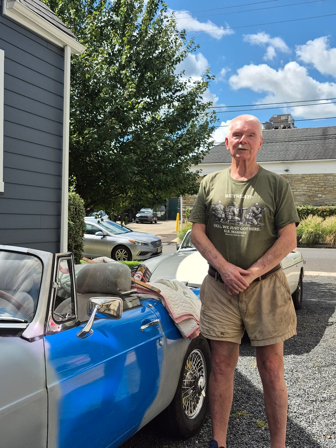 Customer photo review of Retreat Hell T-Shirt