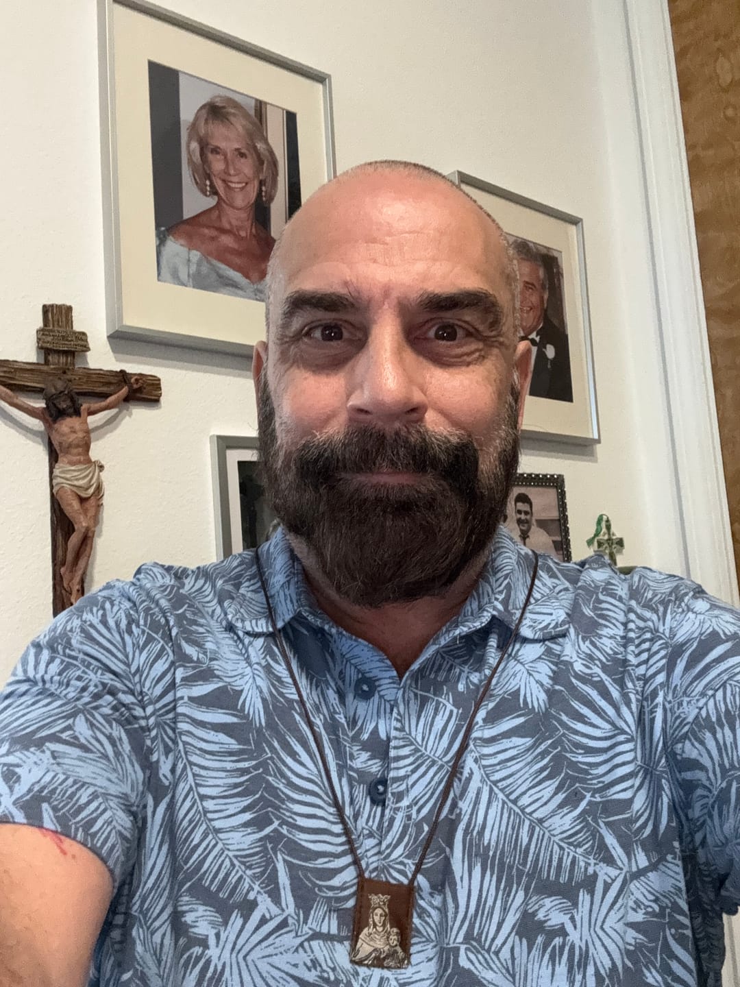 Customer photo review of OLMC Promise | Our Lady of Mt. Carmel Premium Brown Scapular