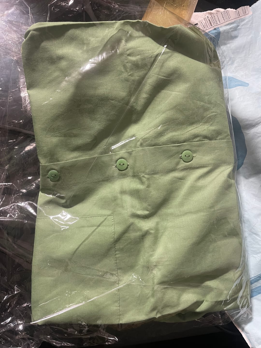 Customer photo review of Green oversized shirt